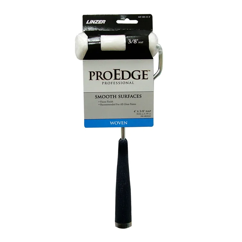 Pro Edge 4 In. W Mini Paint Roller Frame And Cover With Threaded End
