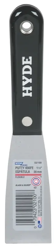 Putty Knife, Flexible Steel Blade, 1-1/2-in.