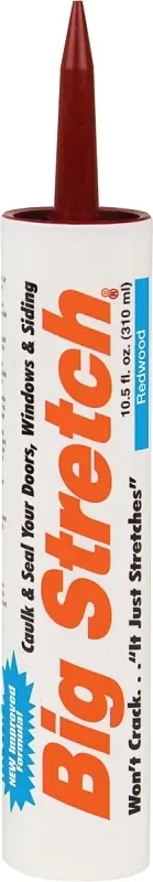 Big Stretch Redwood Elastomeric Acrylic Latex Door/siding/ Window Caulk 10.5 Oz