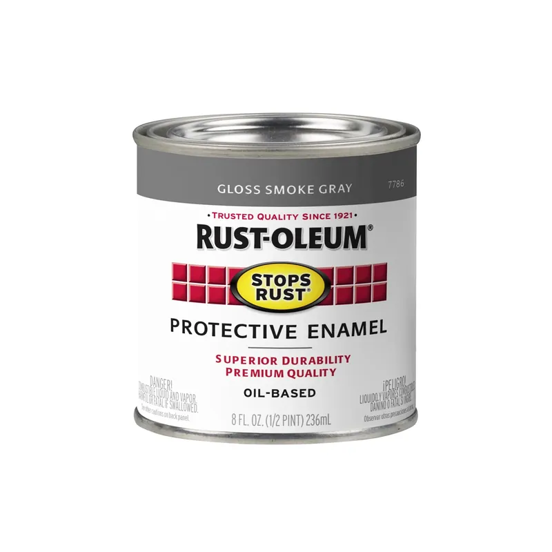 Stops Rust 1/2-pint Gloss Smoke Gray Enamel