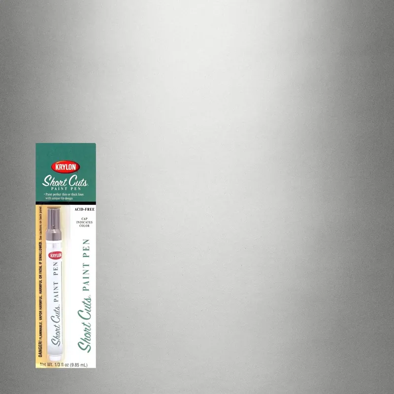 Short Cuts 1/3 Fl Oz Chrome Gloss Paint Pen - Fast Drying, High-gloss Finish
