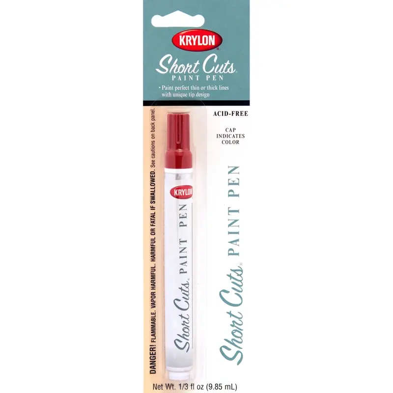 Short Cuts 1/3 Fl Oz Red Pepper Gloss Paint Pen - High-quality Crafting Tool