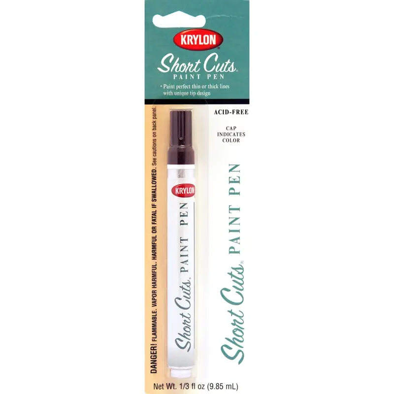 Short Cuts 1/3 Fl Oz Espresso Gloss Paint Pen For Arts And Crafts