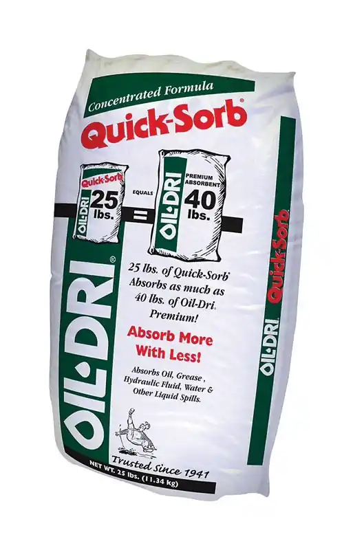 Biodegradable Oil Absorbent 25 Lb Bag For Oil, Grease, And Liquid Spills