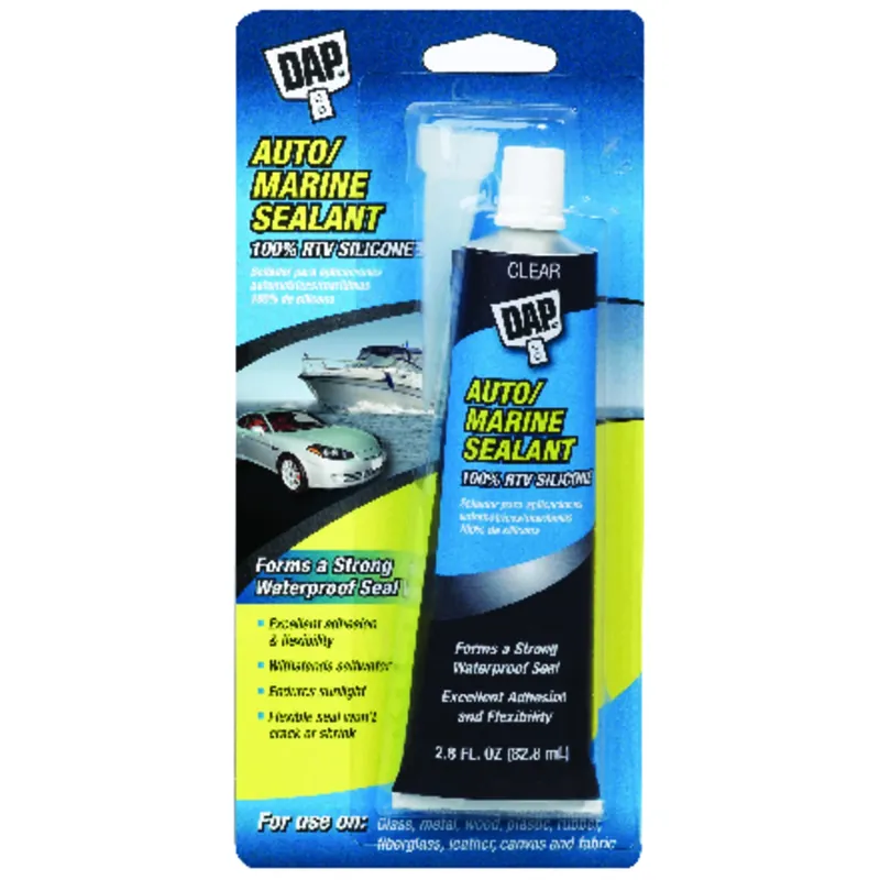 Auto & Marine Sealant, Silicone Rubber, 2.8-oz.