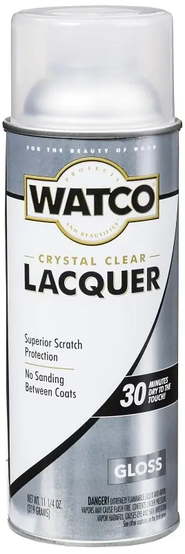 Lacquer Wood Finish, Clear Gloss, 11.25-oz. Aerosol