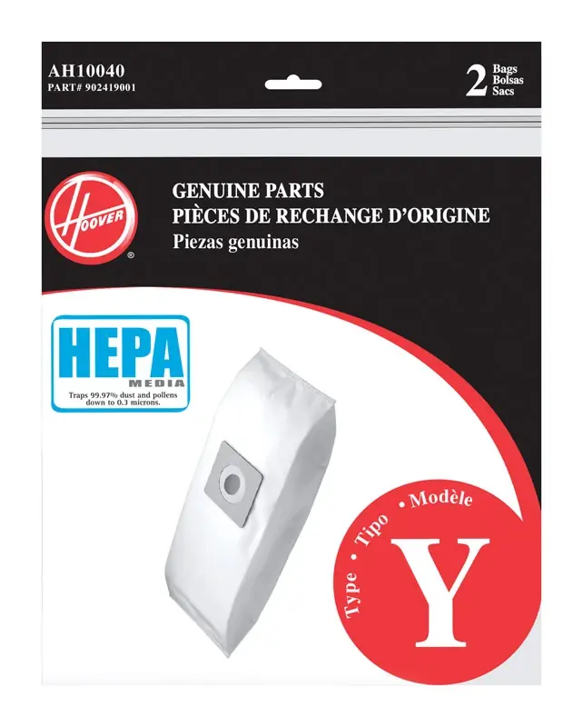 Hepa Vacuum Bag 2 Pk Type Y