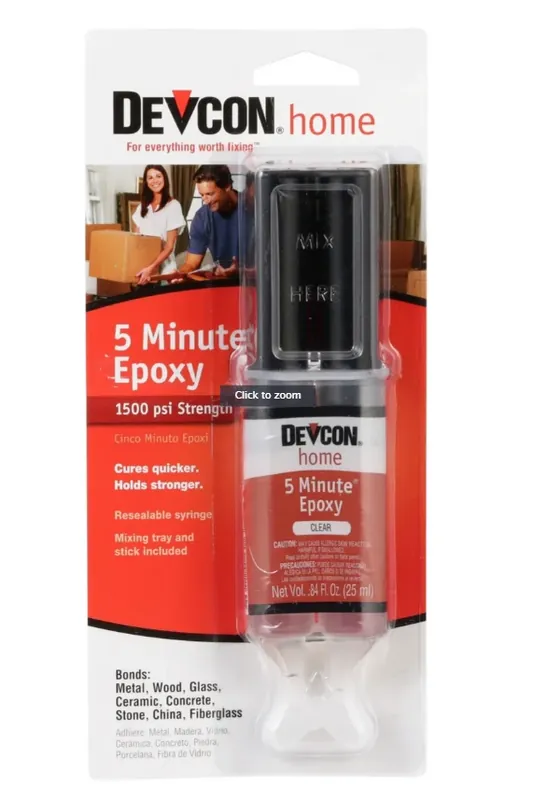 5 Minute Fast-drying Epoxy Glue, Clear, 25ml