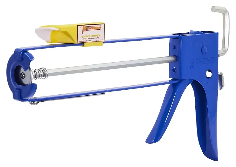 Caulking Gun, Provides Perfect Bead, Ez-load Front, 10 1 Thrust Ratio, Blue, 1/10-gallon