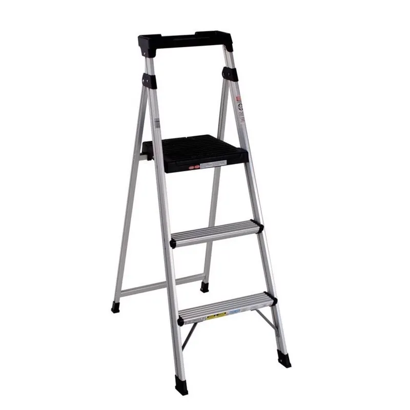 Lite Solutions 5 Ft Aluminum Step Ladder Type Ii 225 Lb Capacity With Tool Tray