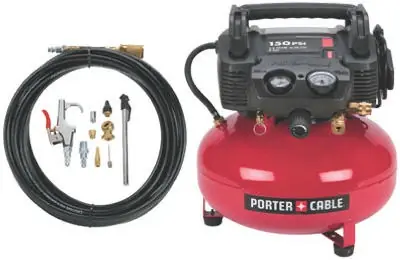 Porter‑cable 6‑gal Portable Air Compressor – 150 psi, 0.8 hp, 120 v, 1‑stage, 2.6 scfm