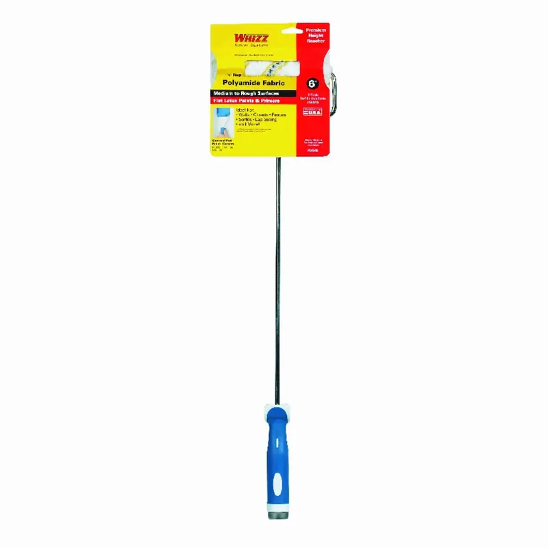 6 In. X 1/2 In. Medium To Rough Paint Roller Cover And Frame With Threaded End