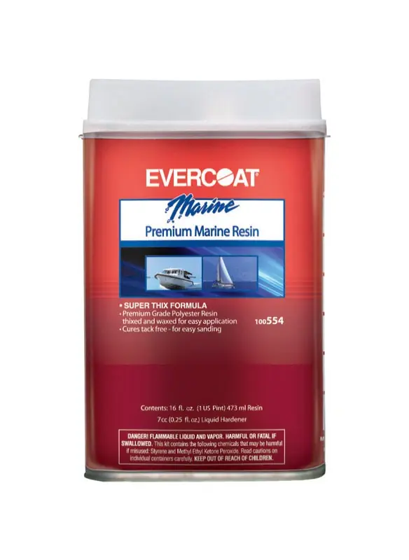 100554 1 Pint Premium Marine Resin For Boat Repairs