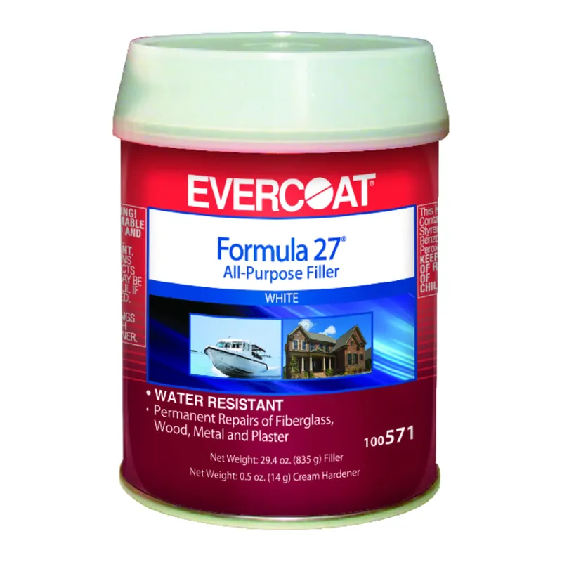 Formula 27 All-purpose Filler 1 Pint - White, Permanent Repair Solution