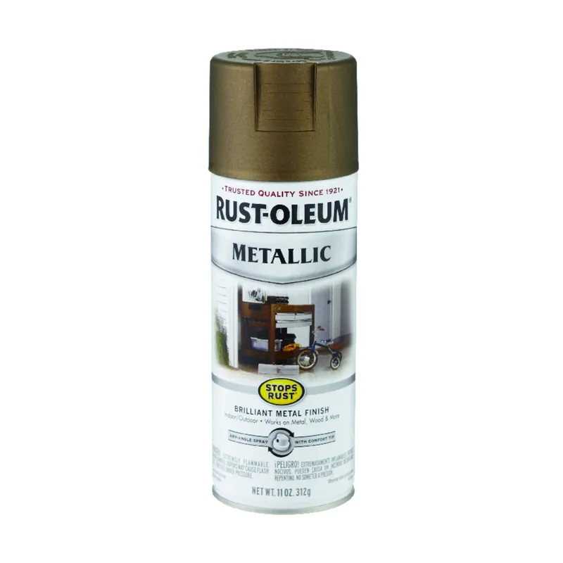 Metallic Spray Paint, Antique Brass, 11-oz.