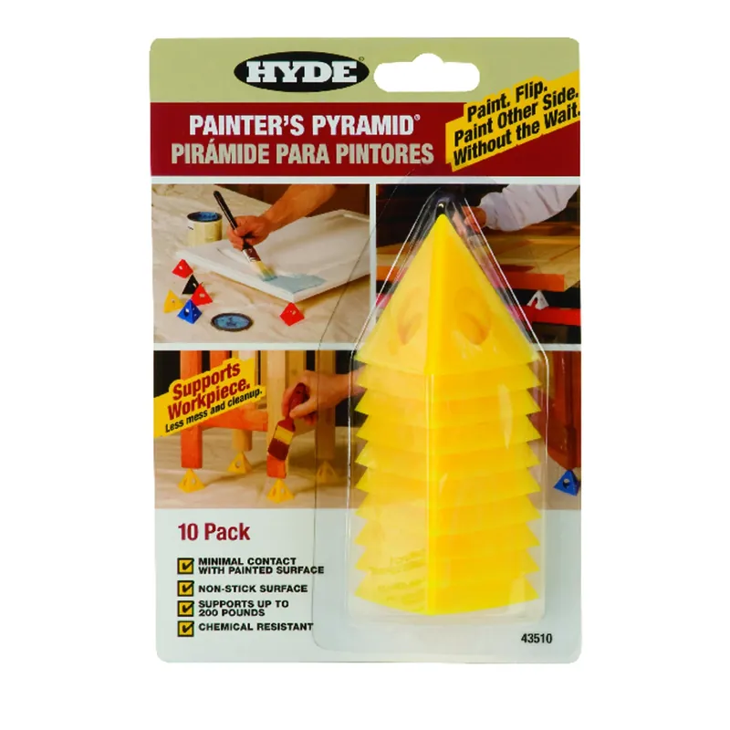 2-1/2 In. W Yellow Plastic Painter‘s Pyramid Work Supports