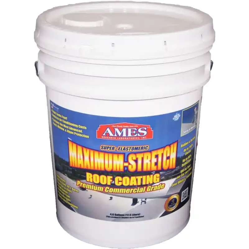Maximum Stretch Elastomeric Roof & Wall Coating, 5-gals.