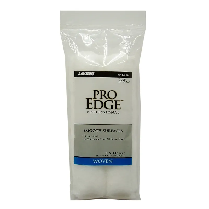 Pro Edge Woven 6 In. W X 3/8 In. Mini Paint Roller Cover 2 Pk
