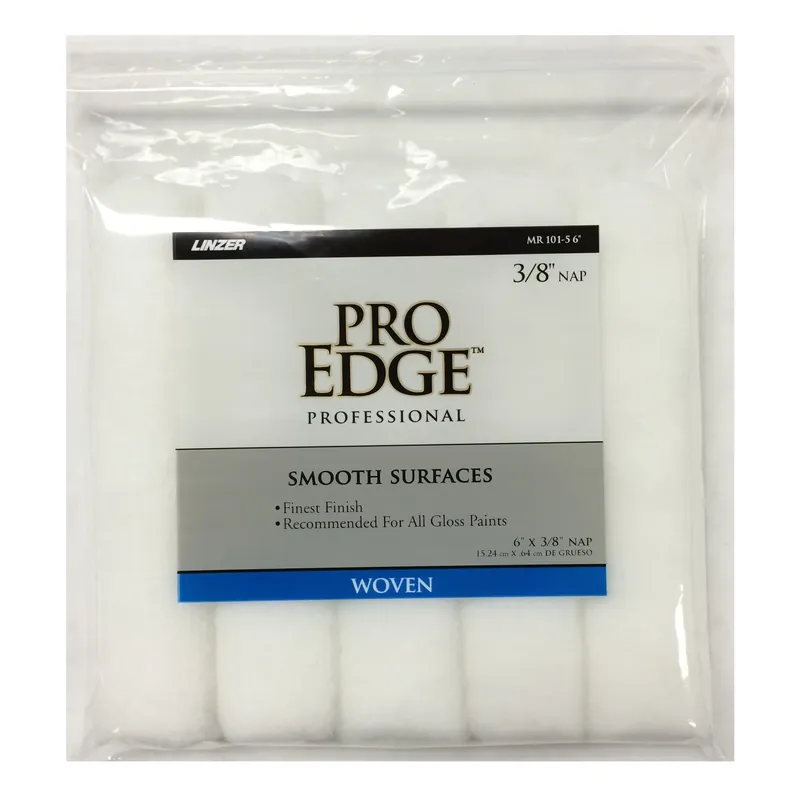 Pro Edge Woven 6 In. W X 3/8 In. Mini Paint Roller Cover 5 Pk