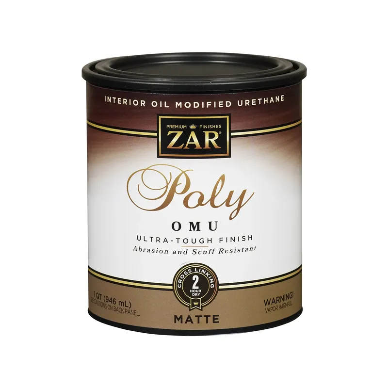 Interior Polyurethane Omu, Oil Modified Wood Finish, Clear Matte, Qt.