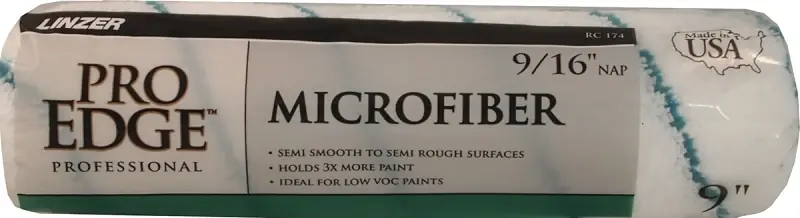 Pro Edge Microfiber 9 In. W X 9/16 In. Regular Paint Roller Cover 1 Pk
