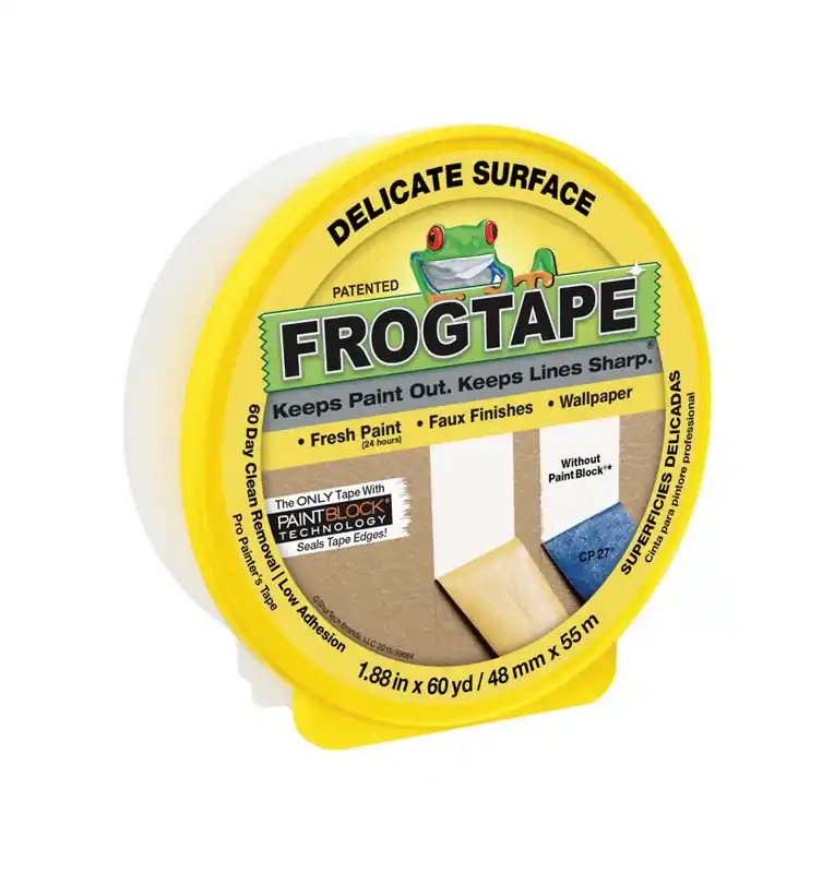1.88 In. W X 60 Yd L Yellow Low Strength Painter‘s Tape 1 Pk