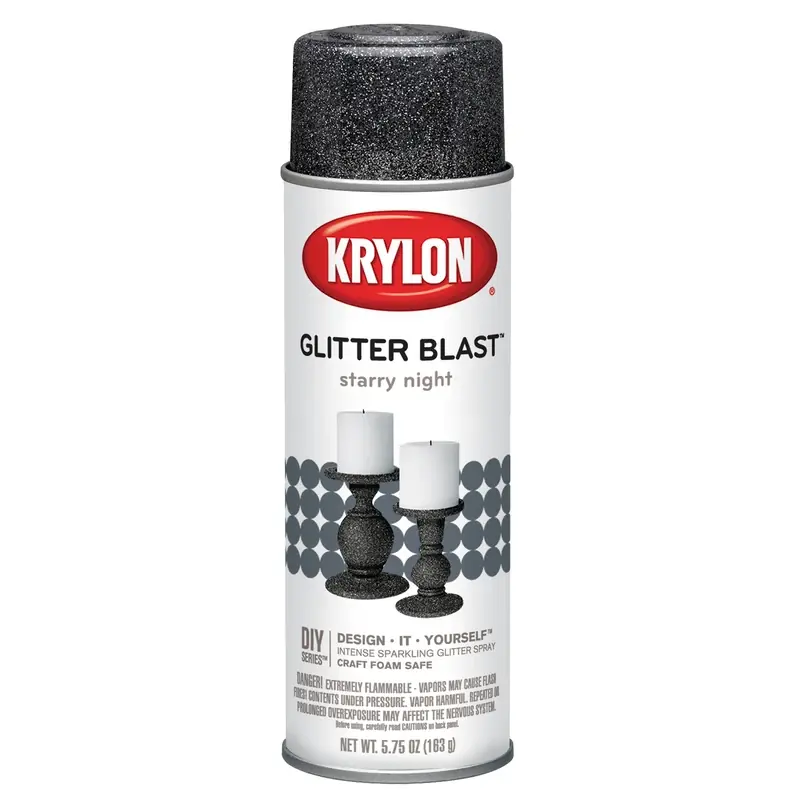 Glitter Blast Starry Night Spray Paint 5.75 Oz - Indoor/outdoor Use
