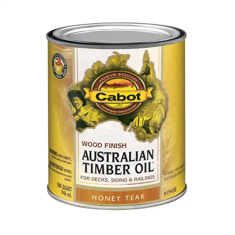 Australian Timber Oil Wood Stain Finish, Honey Teak, Qt.