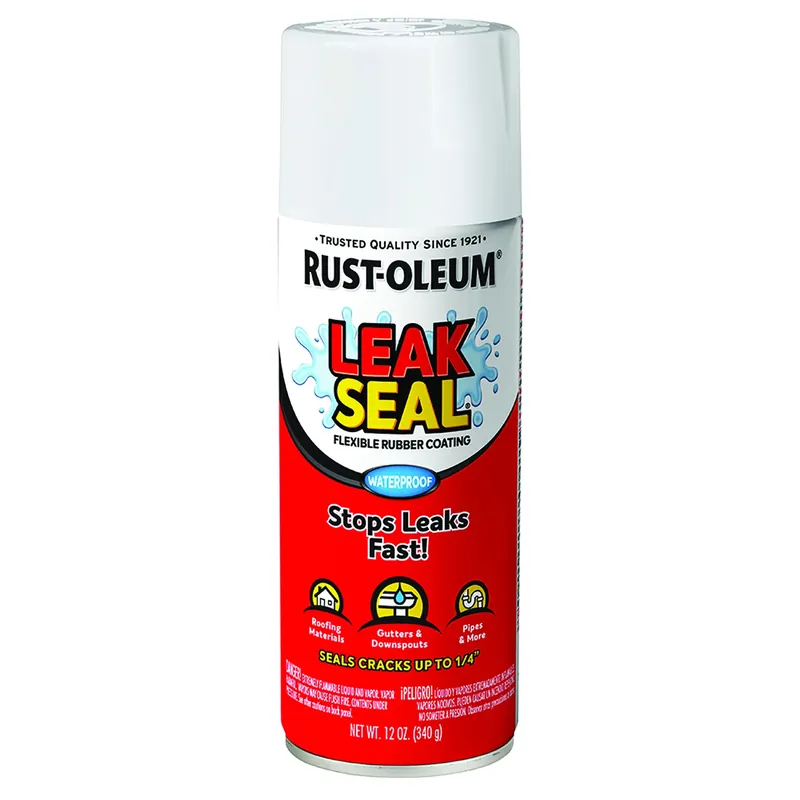 Leakseal Spray Coating, White, 12-oz.