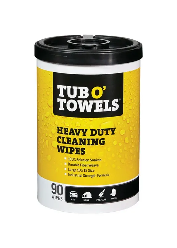 Heavy Duty Fiber Weave Cleaning Wipes 12 In. W X 10 In. L 90 Pk