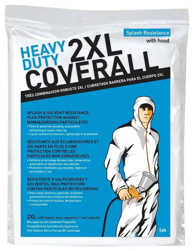 Polyolefin Body Barrier Coveralls White Xxl 1 Pk