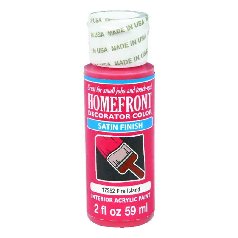 Satin Fire Island Hobby Paint 2 Oz - Multi-surface Indoor Use
