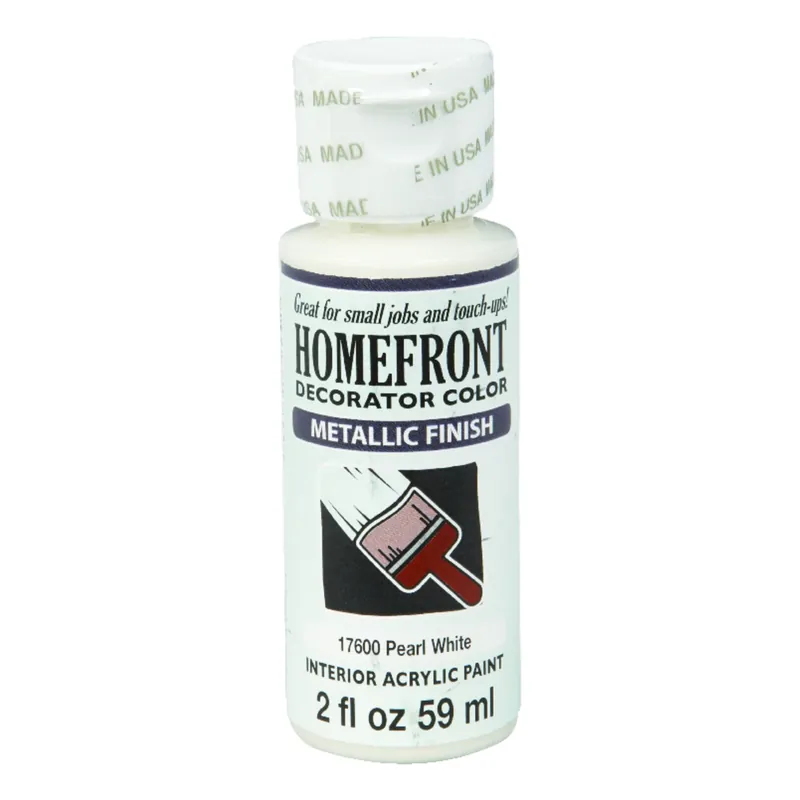 Metallic Pearl White Hobby Paint 2 Oz - Multi-surface Indoor Use