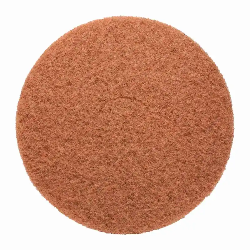17 In. Diameter Non-woven Natural/polyester Fiber Floor Pad Disc Tan
