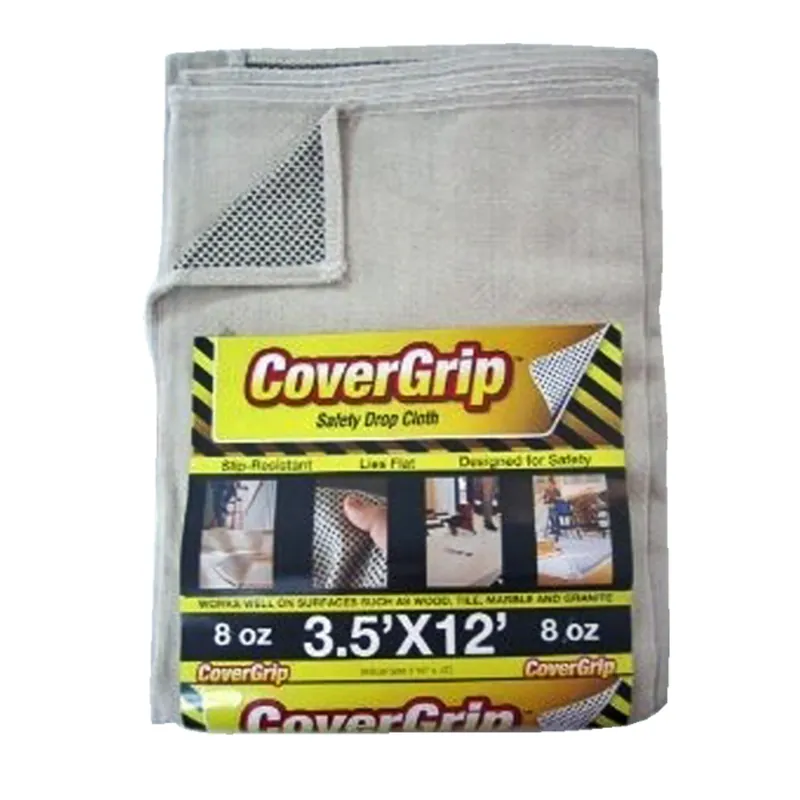 3.5 Ft. W X 12 Ft. L X 1.5 Mil 8 Oz Safety Canvas Drop Cloth 1 Pk