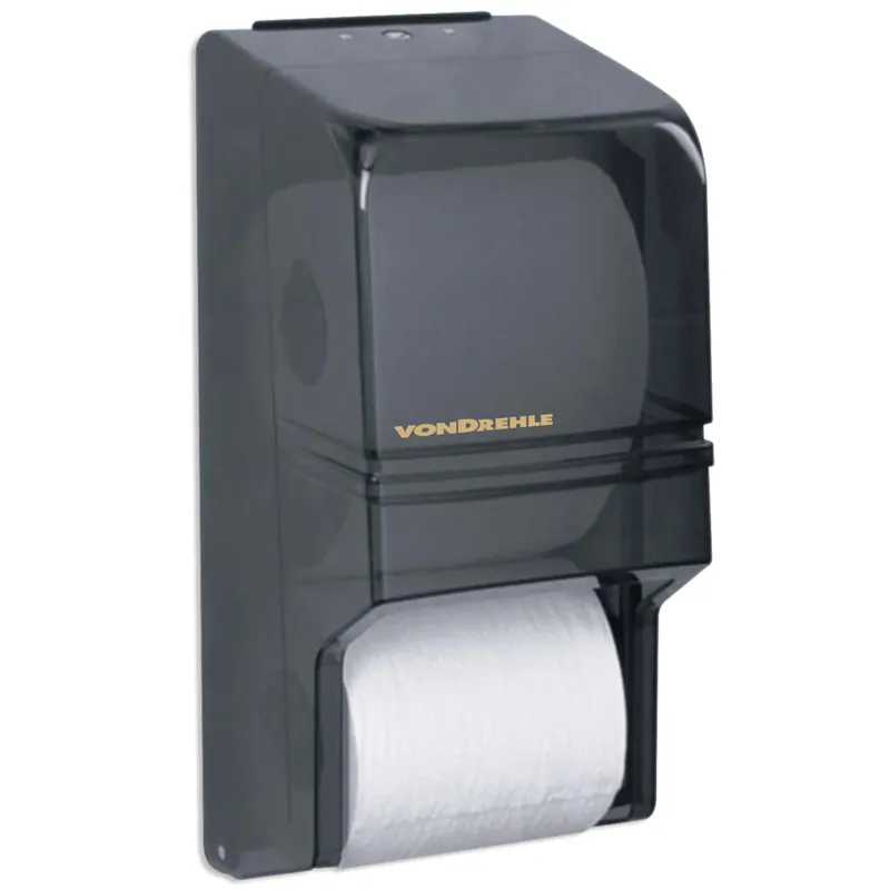 Toilet Paper Holder - Wall Mount, Twin Roll, Plastic, Model Hdsbt1