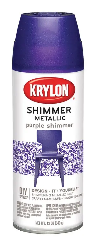 Purple Shimmer Metallic Spray Paint 11.5 Oz - Indoor/outdoor Use