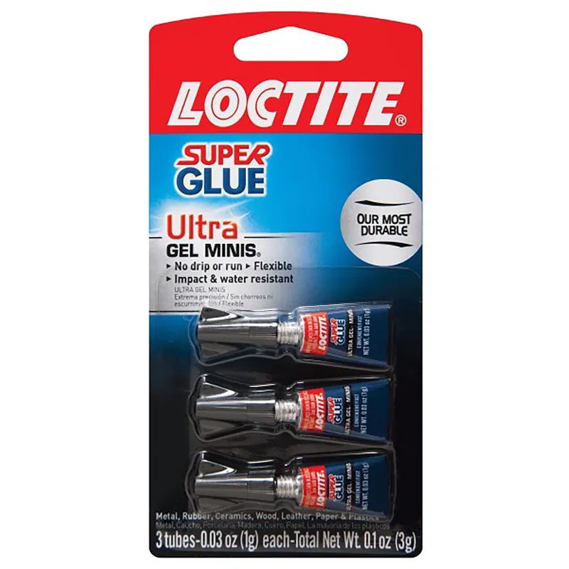 Ultra Gel Minis High Strength Ethyl Cyanoacrylate Clear Super Glue 0.1 Oz
