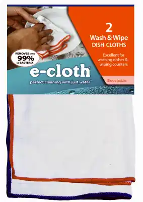 Dish Cloth Microfiber Kitchen Cleaning Cloth 12.5 In. W X 12.5 In. L 2 Pk