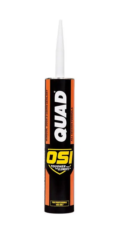 Quad Black Elastomeric Polymers Door/siding/ Window Sealant 10 Oz