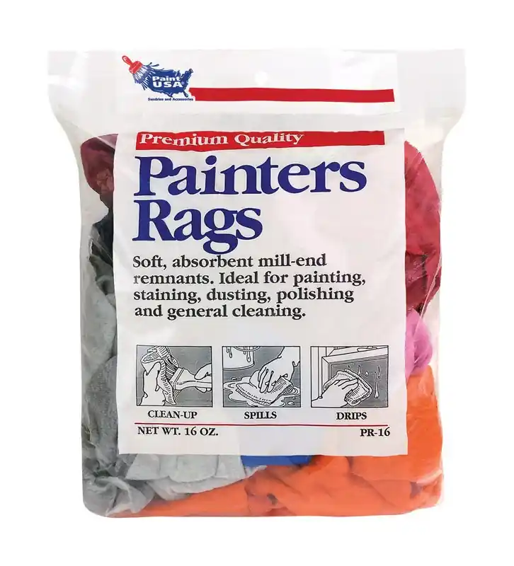 Paint Usa Assorted Colors Cotton Knit Cleaning Cloth 16 Oz 16 Pk