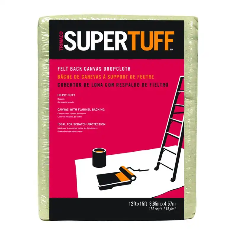 Supertuff 12 Ft. W X 15 Ft. L Canvas/felt Drop Cloth 1 Pk