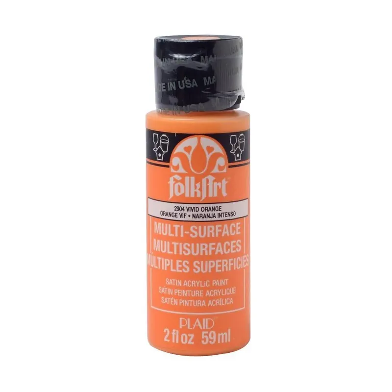 Matte Vivid Orange Multi-surface Hobby Paint 2 Oz - Model 2904