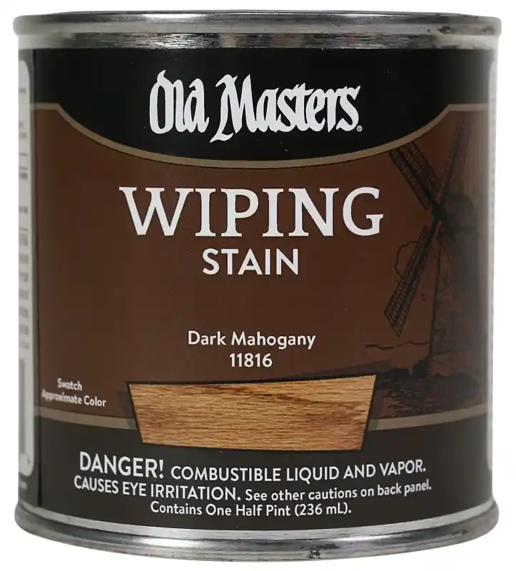 Wiping Stain, Oil-based, Dark Mahogany, 1/2-pt.