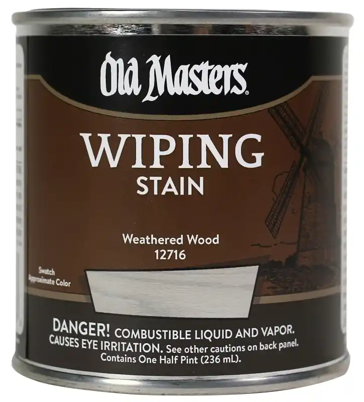 Wiping Stain, Oil-based, Weathered Wood, 1/2-pt.