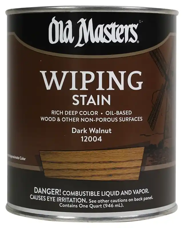 Wiping Stain, Oil-based, Dark Walnut, 1-qt.
