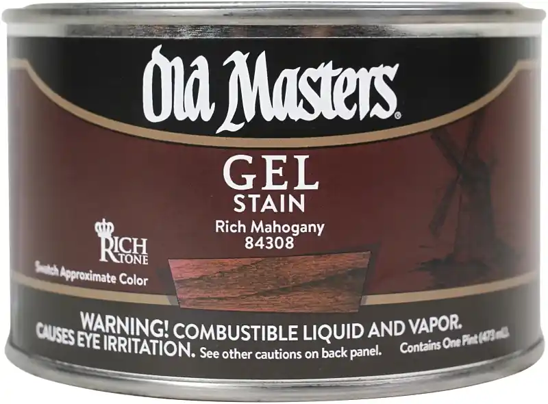 Gel Stain, Oil-based, Rich Mahogany, 1-pt.