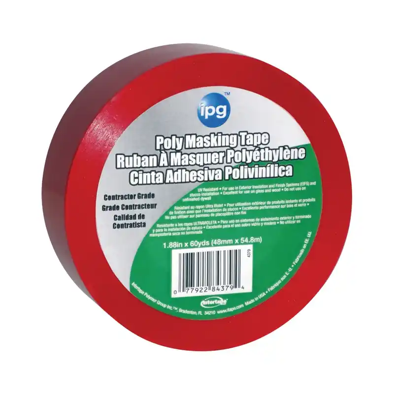Stucco 1.88 In. W X 60 Yd L Red High Strength Masking Tape 1 Pk