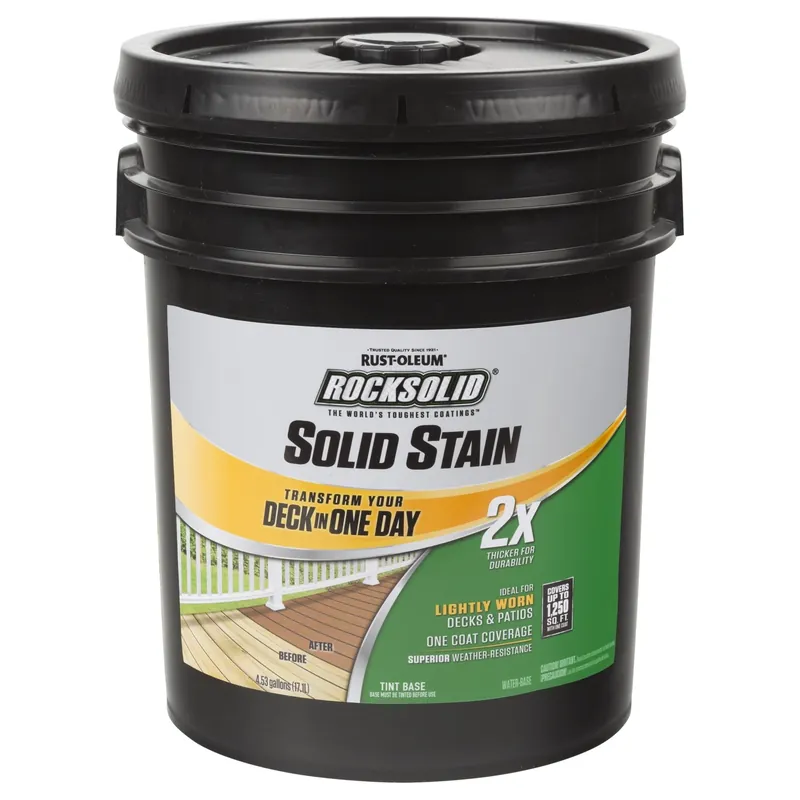 Rocksolid Deck & Concrete 2x Resurfacer, Tint Base, 5-gallons
