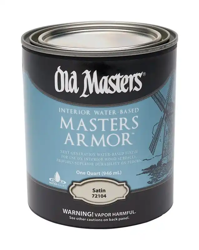 Masters Armor, Water-based, Satin, Clear, 1-qt.